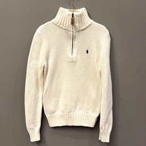 Ralph Lauren Polo half zip sweater boys small size 8 - excellent condition